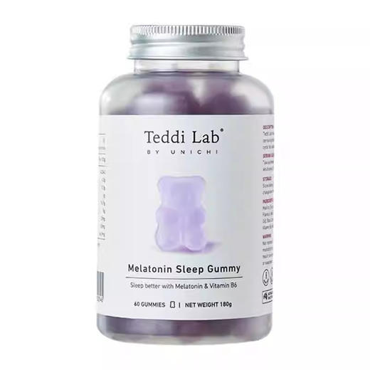 【保税仓】Unichi褪黑素睡眠小熊软糖60粒 商品图0