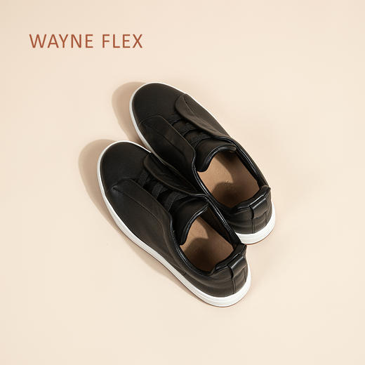【男女同款】Wayne韦恩呼吸鹿皮舒适拼色小白鞋WF3099 商品图9