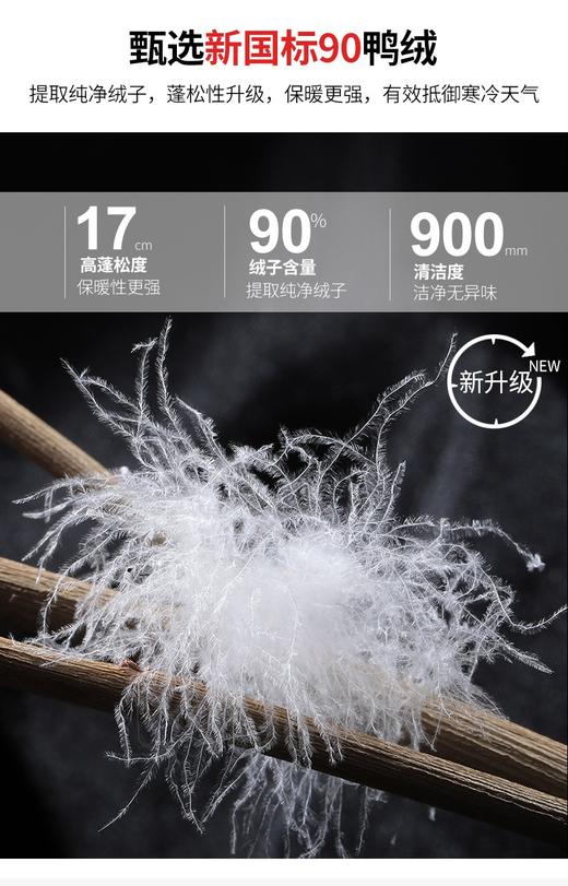 482898时尚高腰长直筒羽绒裤，裤脚拉链可打开，裤脚大小可变化 商品图9
