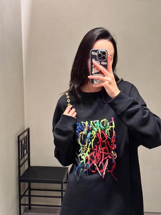 罗家 彩色流苏刺绣圆领卫衣（JN） 商品图2