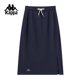 Kappa卡帕背靠背新款纯棉半身裙女款秋冬复古休闲裙子透气运动裙K0F22QQ30