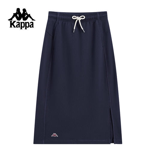 Kappa卡帕背靠背新款纯棉半身裙女款秋冬复古休闲裙子透气运动裙K0F22QQ30 商品图0