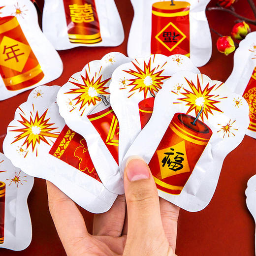 【秒杀❗️9.9抢10个🔥新年鞭炮】辞旧迎新，新春纳吉，满满的喜庆氛围！充气手捏气球爆竹春节过年炮仗元旦儿童玩具礼花礼炮烟花 商品图1