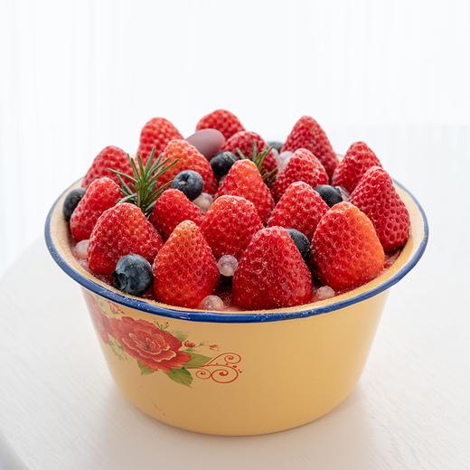 搪瓷盆草莓蛋糕 满满新鲜草莓 商品图2