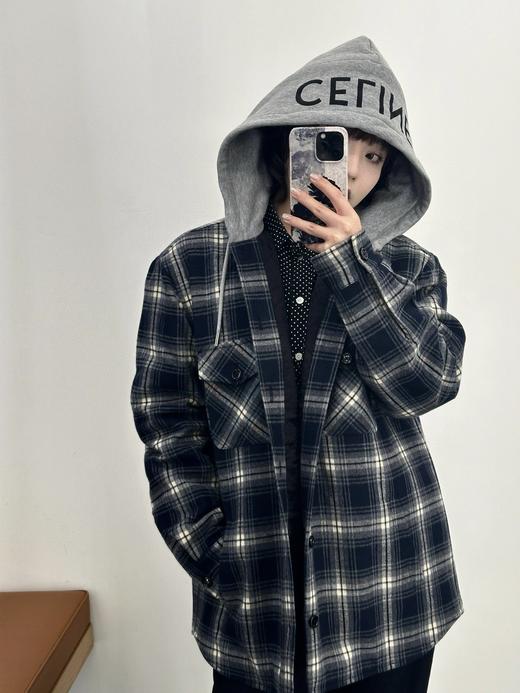 赛琳 格纹羊绒外套（JN） 商品图2