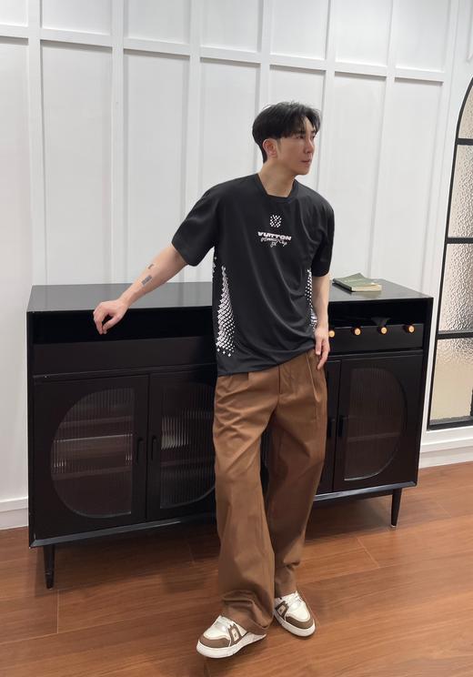 驴家 挽边手工缝线皮章长裤（JN） 商品图1