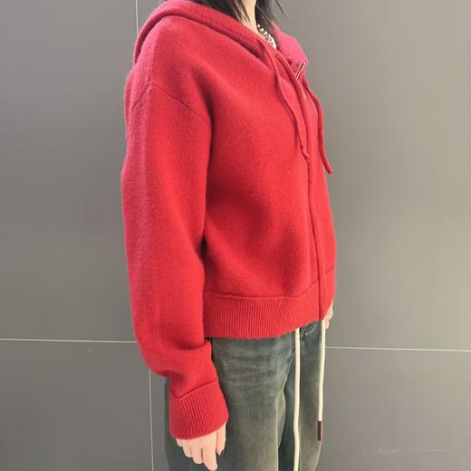N3连帽抽绳长袖拉链毛织开衫 冬季 944150060321 商品图2