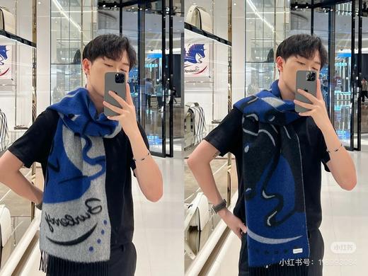 流苏黑白;低调的奢侈 B家羊绒围巾（TL） 商品图1