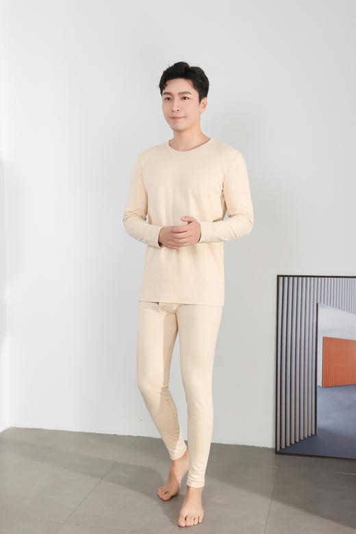 双层绵柔内衣套（男）棕色 商品图4