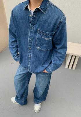 D家 秋冬新款牛仔衬衫外套➕牛仔裤套装（JN）