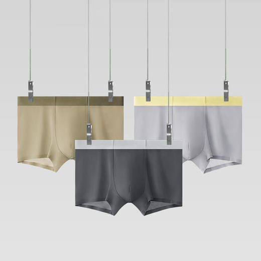 XN-GB2008/GB2002/GB2004/GB2005/GB2006  【1条】120S冰丝男士内裤无痕轻薄飘飞面膜裤纯色抑菌平角裤 商品图0