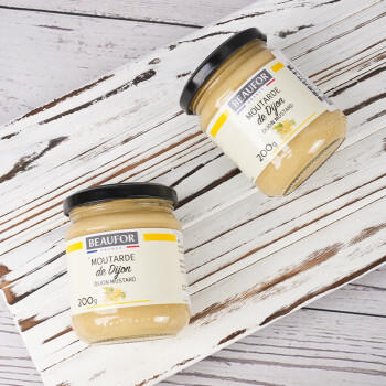 BEAUFOR法国原装进口第戎芥末酱200g腌制烤肉牛排酱西餐凉拌沙拉调味 /粮油调味 /调味品 /西式酱料 商品图0