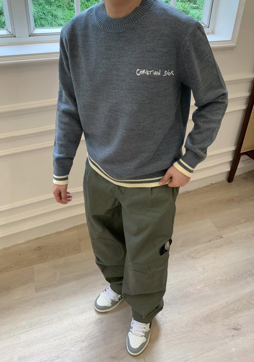 D家 圆领 羊毛混纺Christian Dio*r Tag刺绣圆领毛衣（JN） 商品图1