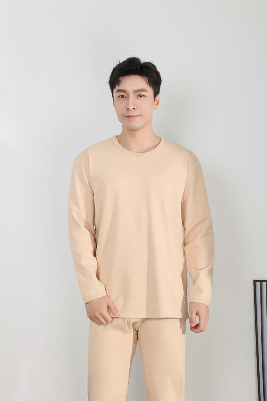 暖绒保暖内衣套装（男）棕色 商品图2