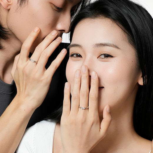 卡蒂罗KADER 相思乔木情侣对戒 连理枝镂空输液刻调节磨砂纹理 999足银 戒指  节日礼物  送女友 商品图4