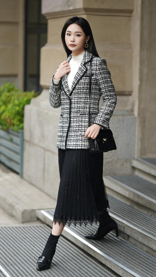 乔万尼绵羊毛西装外套英伦风EM4B546 商品图5