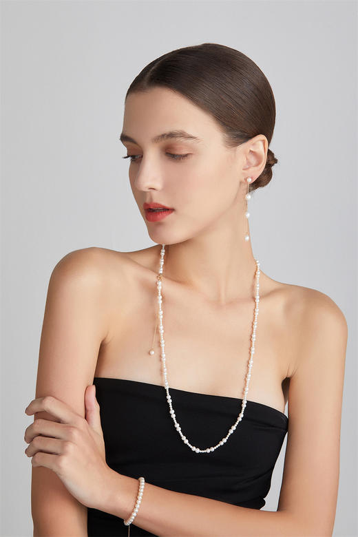 pearl moments珍刻  流光 长项链 商品图3