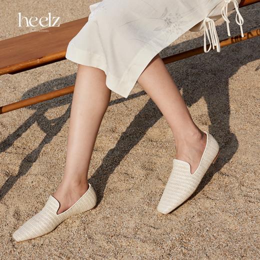 heelz设计师手工鞋履｜拉菲草乐福鞋 1 公分 商品图1