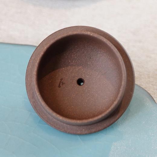 原矿紫砂·鸽嘴水平壶  柴窑烧造 145毫升 天授款紫砂 商品图5