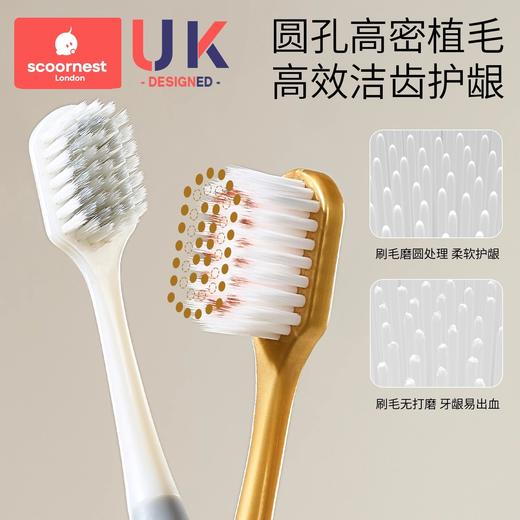 科巢成人软毛牙刷家庭装家用正品男士专用小旅行装便携情侣款大头牙刷 商品图2