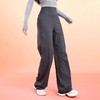 跃牌【禅语梵心】高腰加绒收腹运动宽松直筒长裤女CK3068 商品缩略图0