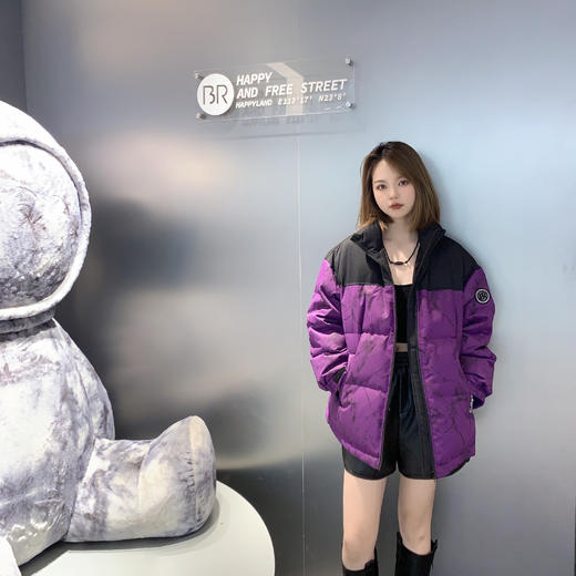 Z1立领拼接撞色羽绒外套 冬季 100254268887 商品图0