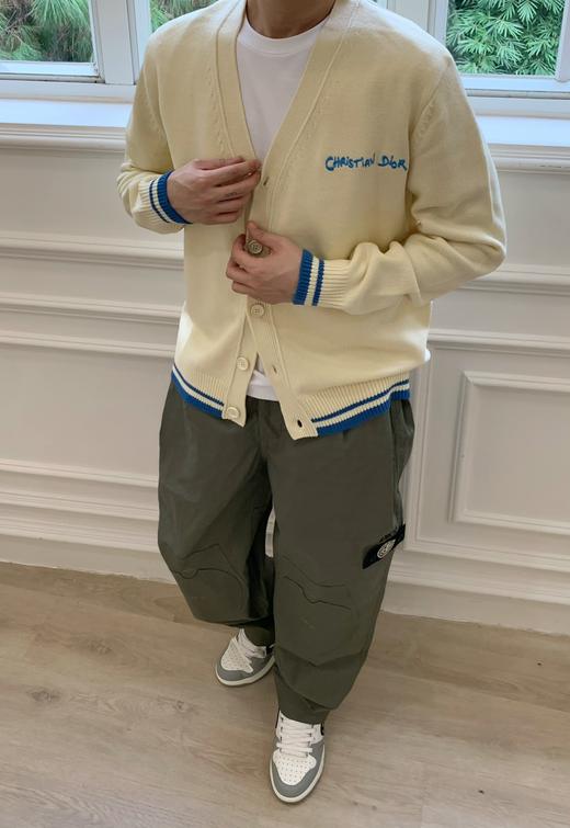 D家 开衫外套式 羊毛混纺ChristianDio*r Tag刺绣开衫（JN） 商品图3