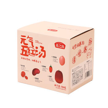 燕之坊无糖五红汤食材食补100g*7袋五红粥红豆红皮花生粥米 /粮油调味 /杂粮 /复合粥米 商品图1