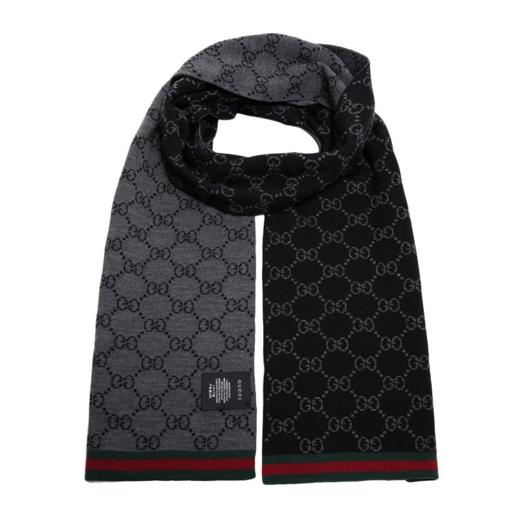 GUCCI 灰色中性围巾 325806-3G206-1062 商品图0