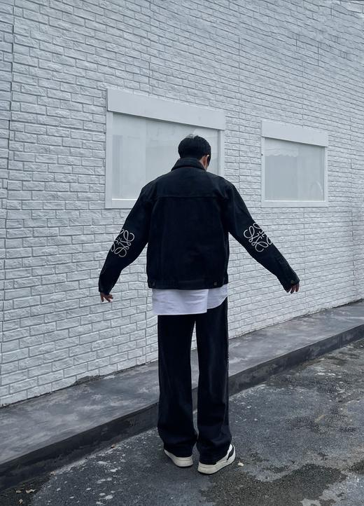 罗家 黑色单宁激光切割 牛仔外套➕长裤（JN） 商品图5