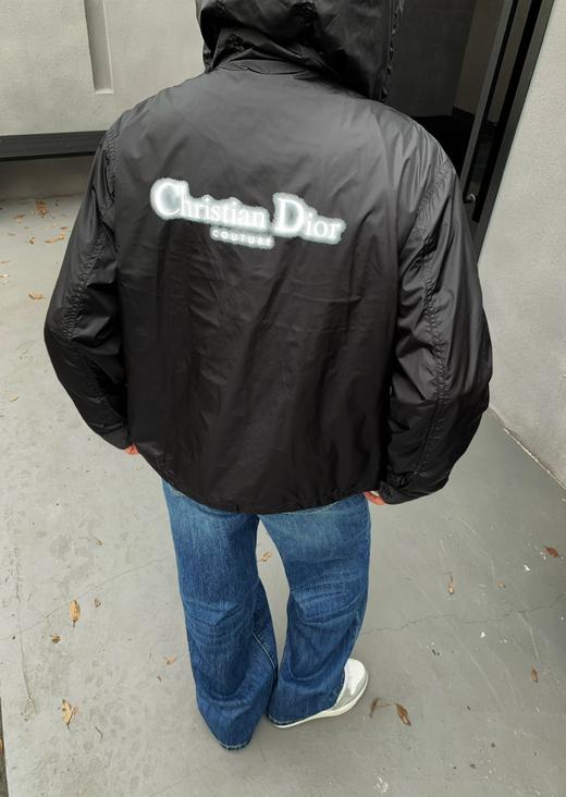 D家 秋冬新款印花黑色梭织混纺面料防风夹克（JN） 商品图1