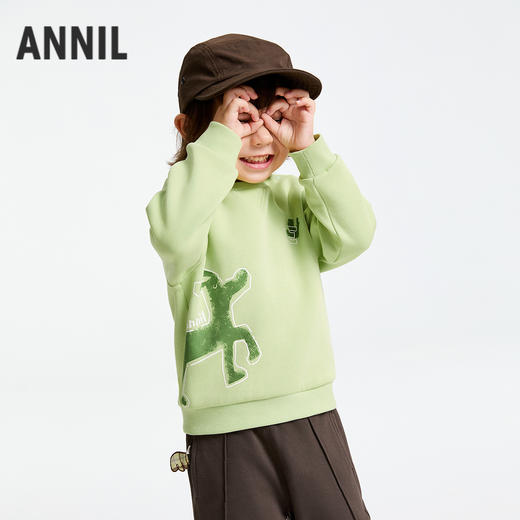 男童圆领长袖卫衣春季新款安奈儿童装实体店同款XB511534 商品图2