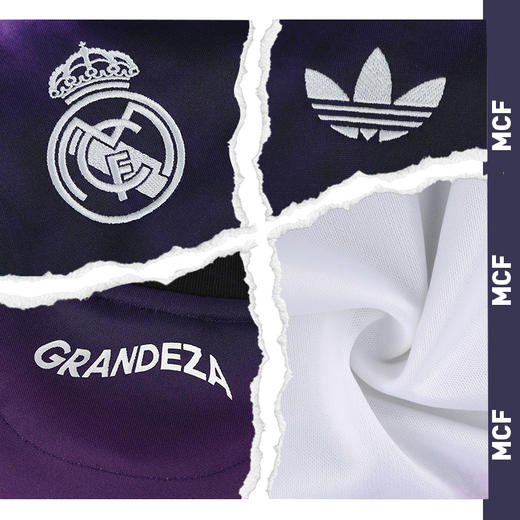 小李子ADIDAS阿迪达斯皇马休闲文化复古球衣短袖成人男JF2590 商品图2