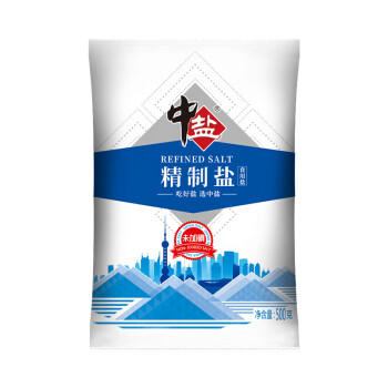 中盐  精制盐500g 【未加碘 井矿盐】食用细盐 无碘食用盐  中盐出品 /粮油调味 /调味品 /盐 商品图4
