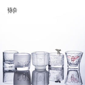 稀奇艺术《挚友五只装》威士忌玻璃天使酒杯送朋友纪念礼物