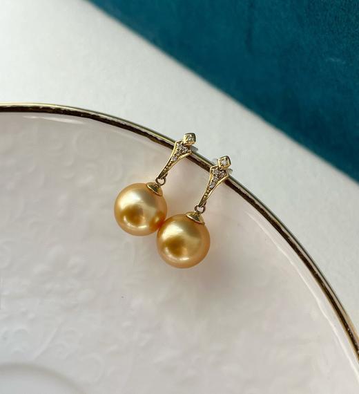 10mm-11mm金珠耳坠 商品图3