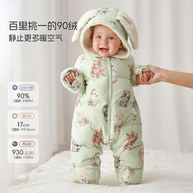 aqpa爱帕婴儿连体羽绒服冬季保暖加厚小月龄新生儿宝宝衣服外出服