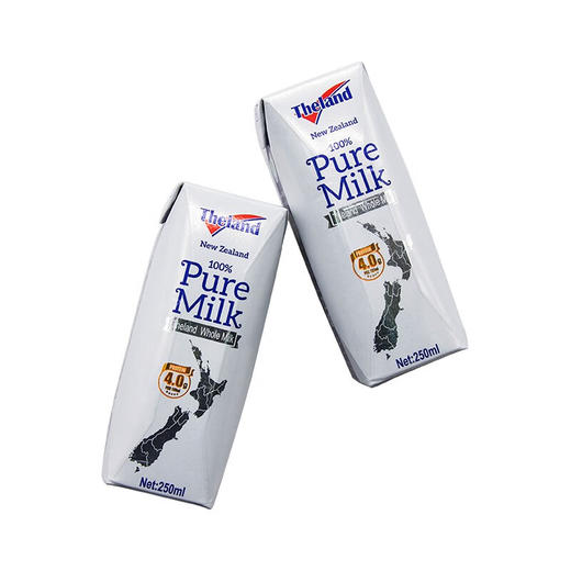 纽仕兰4.0g新西兰进口全脂纯牛奶250ml*6盒/组 商品图2