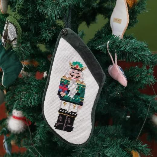 莫氏绒绣 纯手工羊毛圣诞礼品 《圣诞袜》007 商品图0