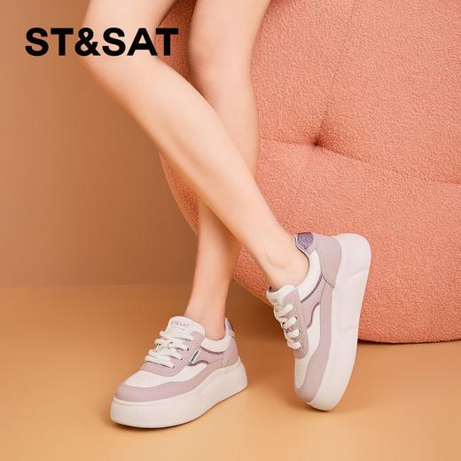 星期六元气拼色厚底面包鞋SSC1112963 商品图0