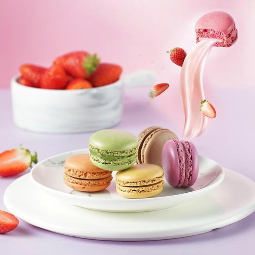 【法式小圆饼❗️马卡龙狂欢节】一口咬下去化到嘴里，甄选品质原料制作，让扁桃仁做外壳，多道制作工艺，清脆外壳一触即碎，早餐代餐下午茶休闲小吃食品，新年年货送礼佳品L 商品图1