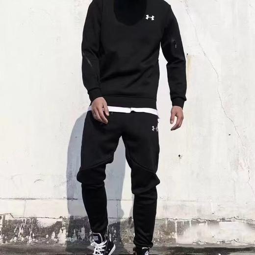 冬季刚需男女同款加绒套装圆领卫衣➕休闲卫裤 商品图1