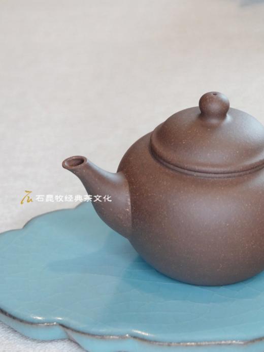原矿紫砂·鸽嘴水平壶  柴窑烧造 145毫升 天授款紫砂 商品图2