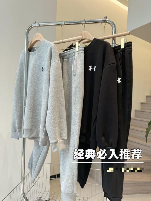 冬季刚需男女同款加绒套装圆领卫衣➕休闲卫裤 商品图11