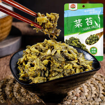 金菜地100g*5袋装原味菜苔下饭菜不辣咸菜安徽老字号 /粮油调味 /调味品 /榨菜/酱腌菜 商品图1