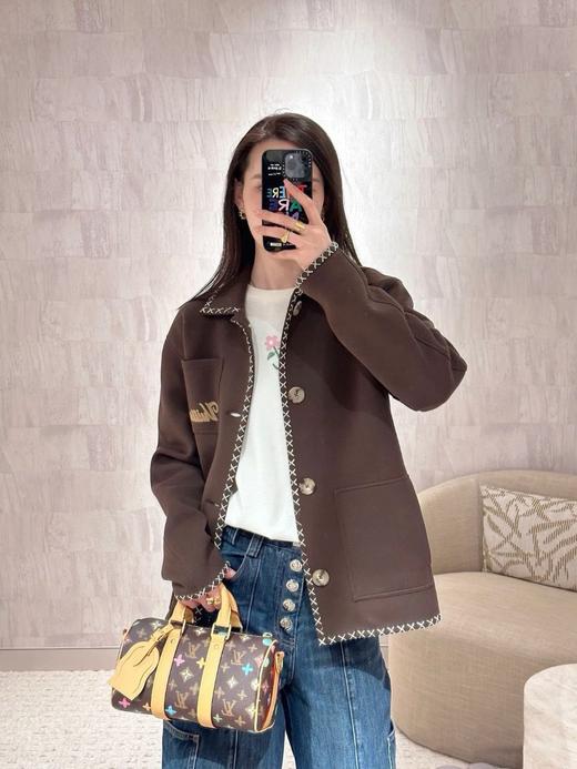 驴家 超洋气的👍段染线缝边外套➕微阔腿长裤（JN） 商品图5