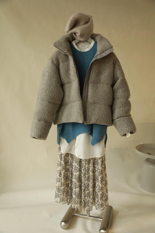 MAISON COVET 纯山羊绒针织羽绒服外套 商品图2