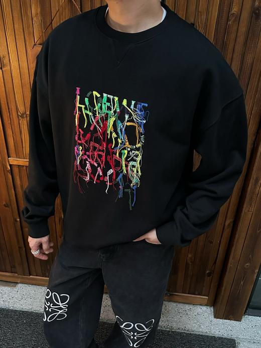 罗家 彩色流苏刺绣圆领卫衣（JN） 商品图3