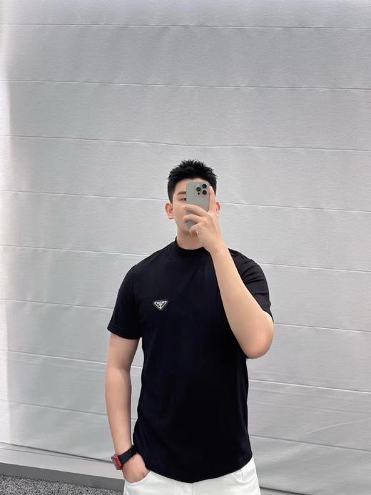 P家 暗三角纹 铁牌圆领短袖（JN） 商品图2