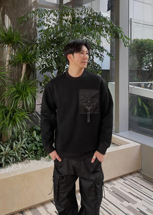 P家 贴皮口袋圆领卫衣（JN） 商品图1